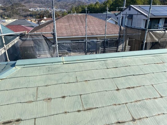 加古川市の傷んだスレート屋根